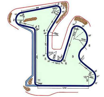 Gingerman Raceway track layout